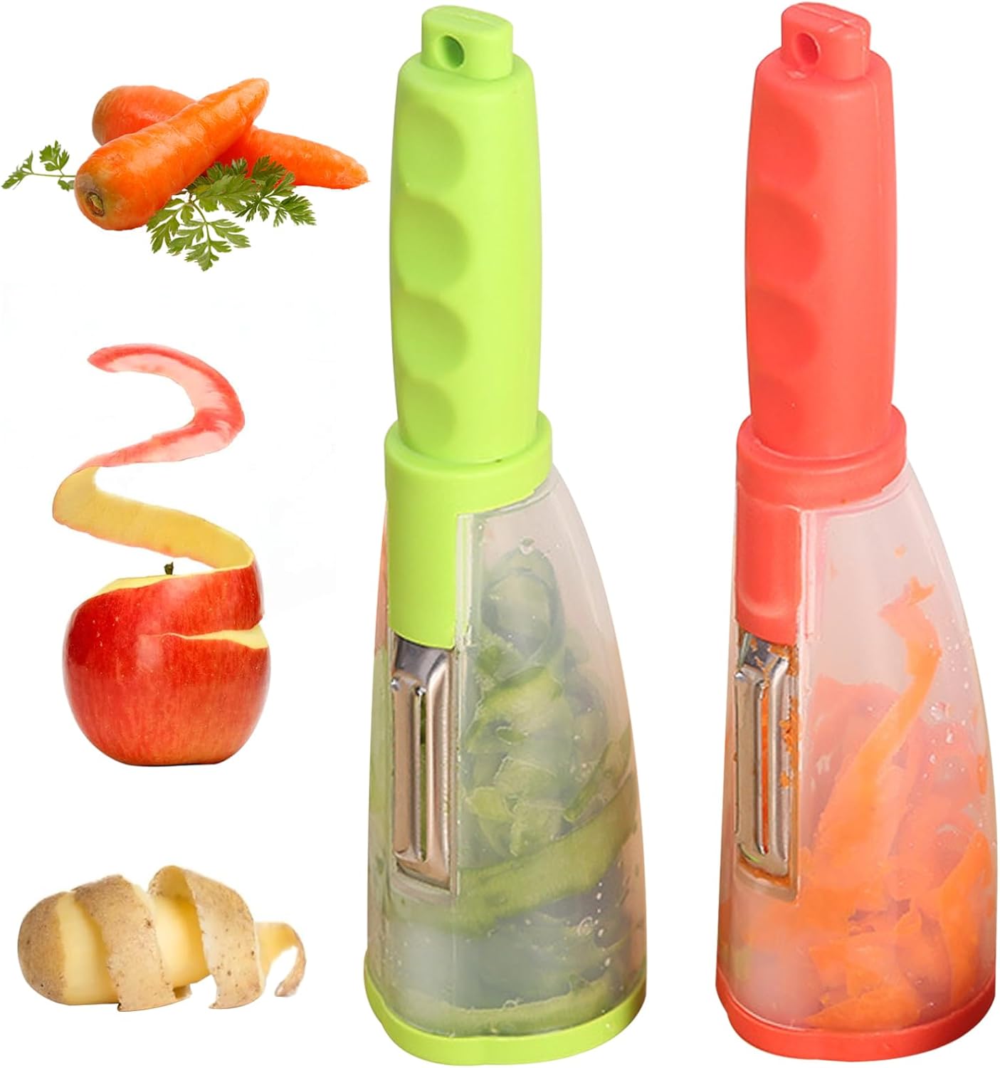 Pelador de Verduras con Contenedor Integrado - LO NECESITO YA