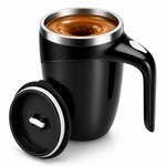 Taza Automezcladora Magnética USB C Acero 380ml