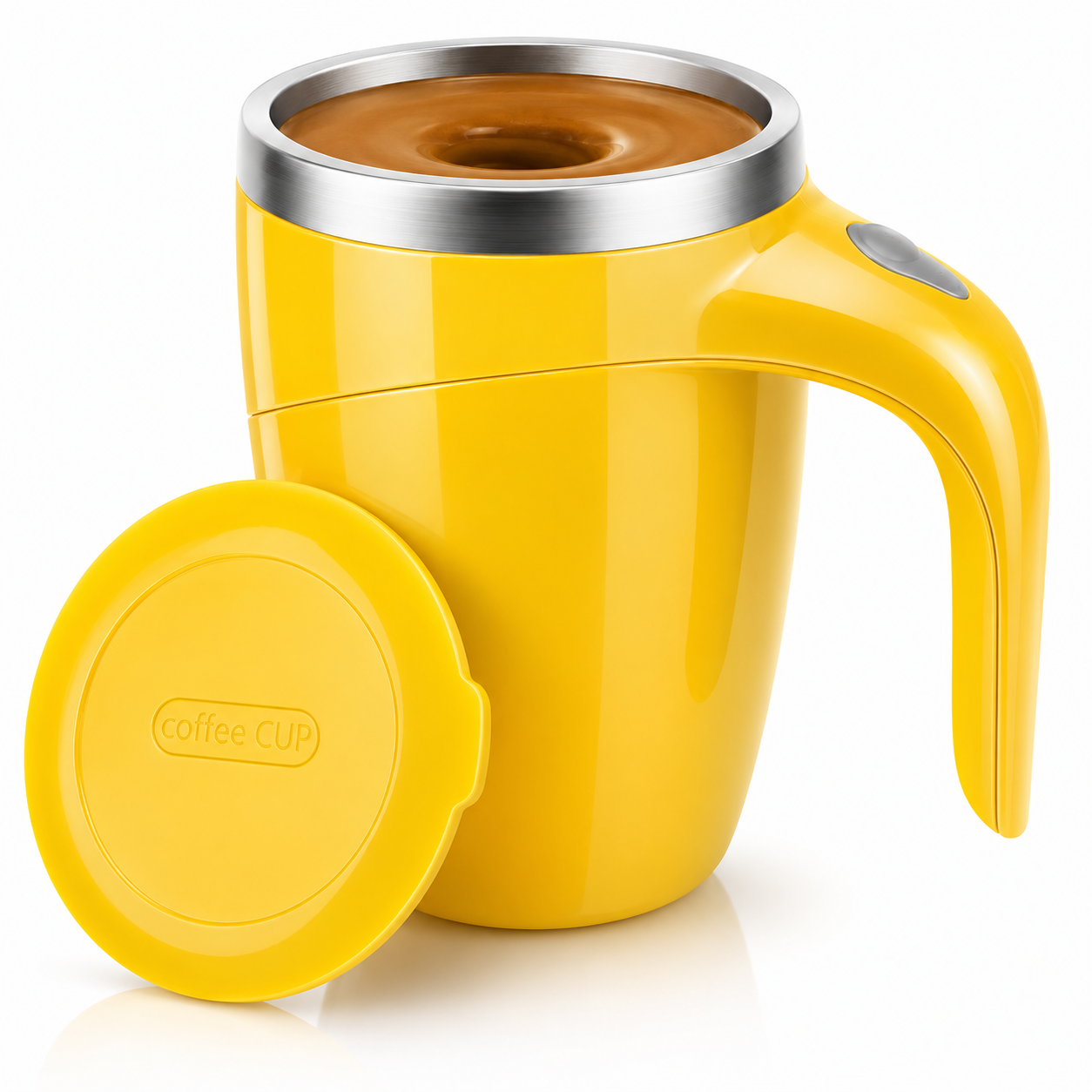 Taza Automezcladora Magnética USB C Acero 380ml
