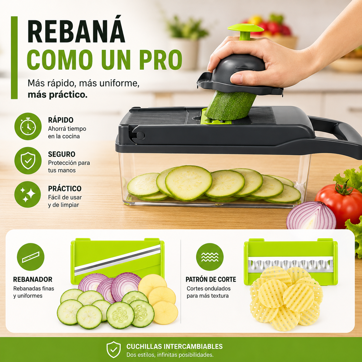 Picadora Cortadora De Verduras Multifunción 13 En 1