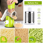 Rallador Giratorio Manual 3 En 1 Multifunción Cocina