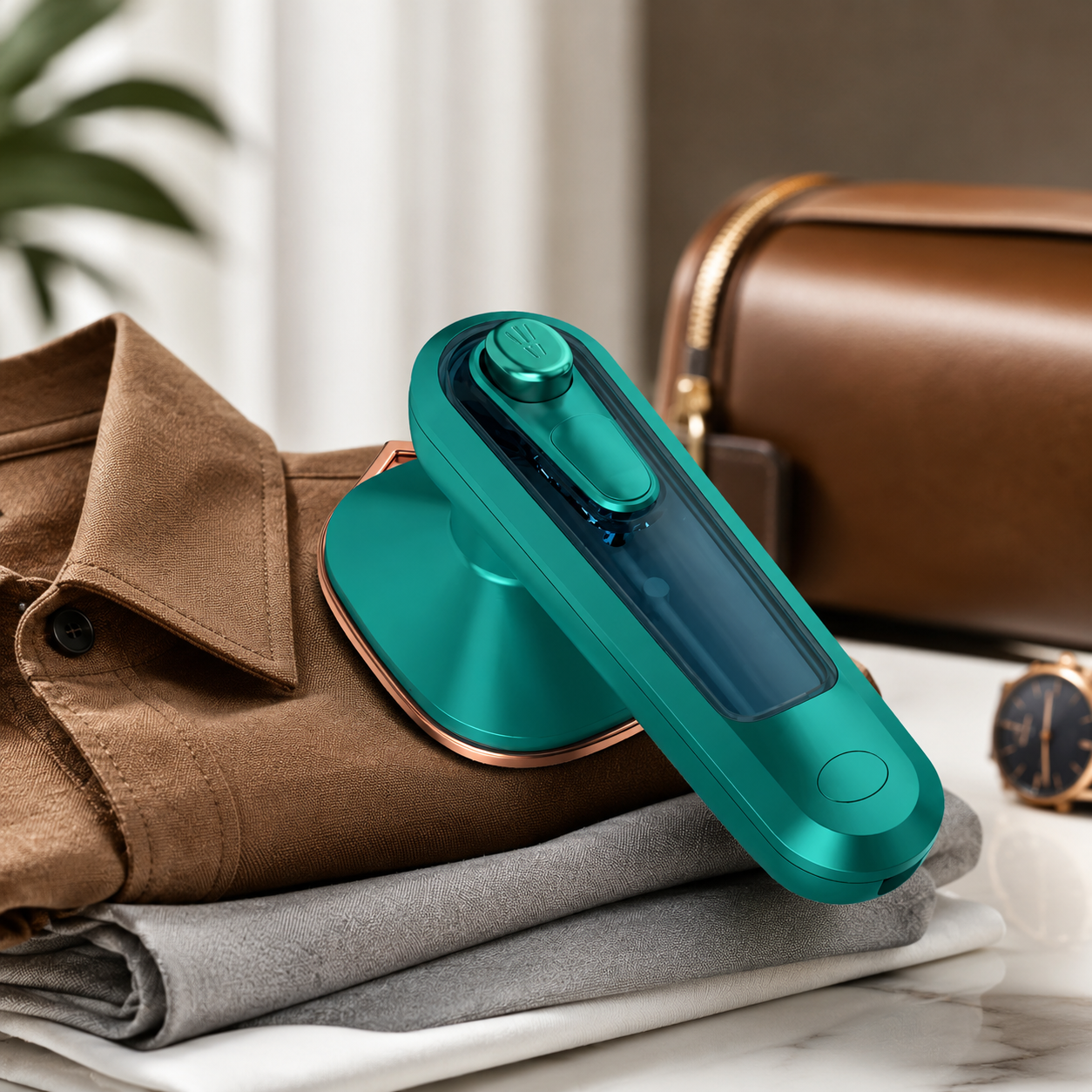 Mini Plancha 2 En 1 Con Vaporizador Portátil Ropa