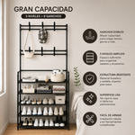 Perchero Organizador 5 Niveles Con 8 Ganchos