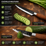 Set Cuchillos Chef 6 Piezas Pelador Y Tijeras