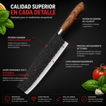 Set Cuchillos Chef 6 Piezas Pelador Y Tijeras