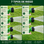 Manguera Extensible 15m Con Boquilla 7 Funciones