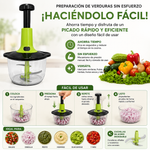 Picador Manual A Presión 3 Cuchillas Cocina