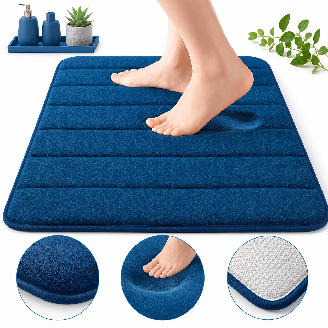 Alfombra Baño Viscoelástica Absorbente 40x60cm