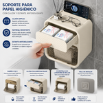 Soporte de Papel Higiénico con Cajón y Estante Antideslizante