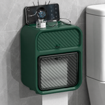 Soporte de Papel Higiénico con Cajón y Estante Antideslizante