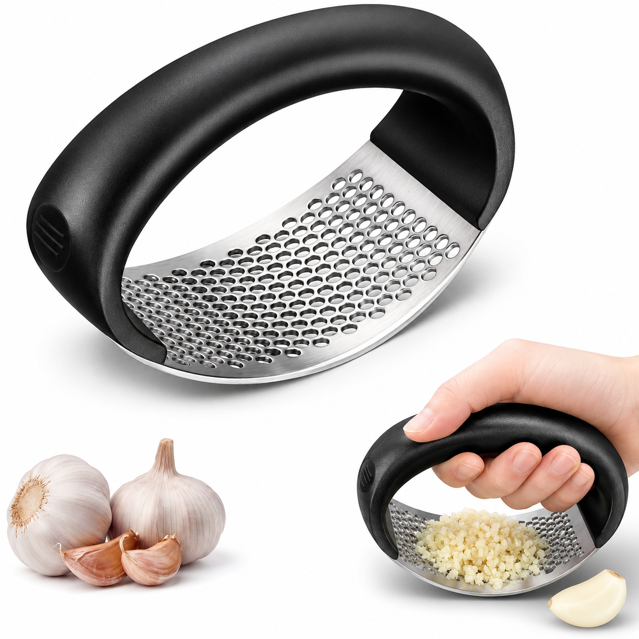Prensa De Ajo Balancín Acero Inoxidable Cocina