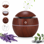 Mini Humidificador USB Diseño Madera Portátil