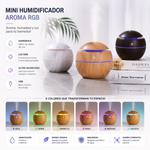 Mini Humidificador USB Diseño Madera Portátil