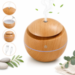 Mini Humidificador USB Diseño Madera Portátil
