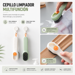Cepillo Limpieza Multifunción Con Dispensador Jabón