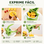 Exprimidor Manual Jugos Frutas Cocina Portátil