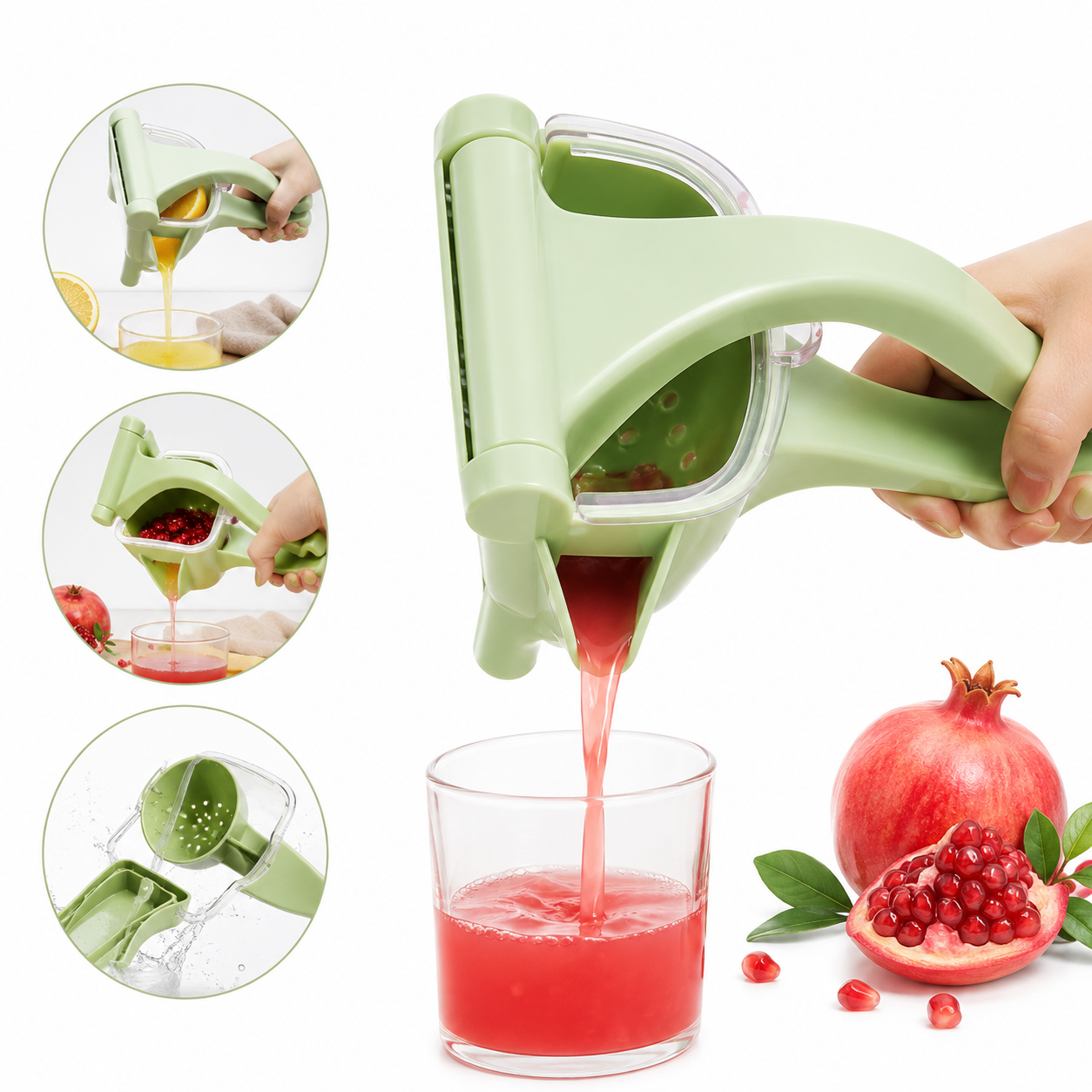 Exprimidor Manual Jugos Frutas Cocina Portátil