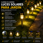 Luces Solares Jardín LED Estaca Exterior Impermeable