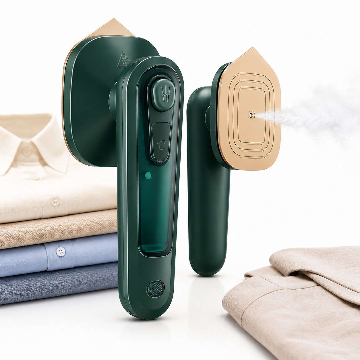 Mini Plancha 2 En 1 Con Vaporizador Portátil Ropa
