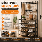 Perchero Organizador 5 Niveles Con 8 Ganchos
